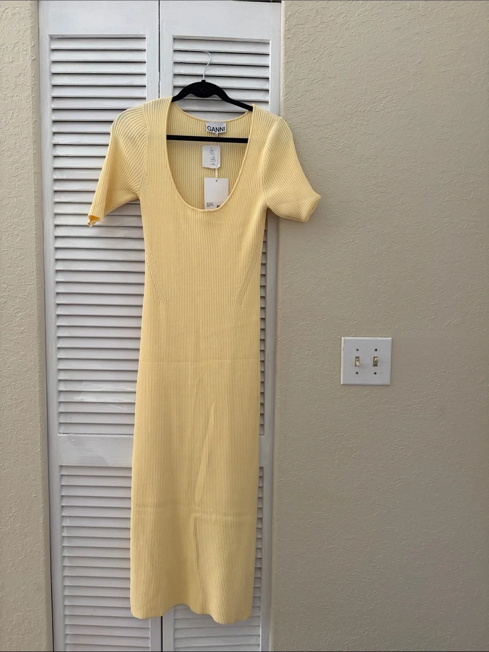 Ganni slim ribbed